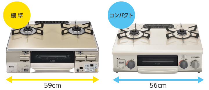 設置サイズを確認