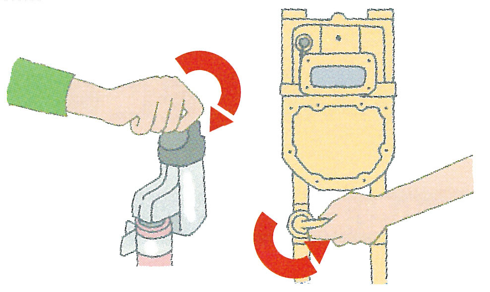 ガス栓を閉止