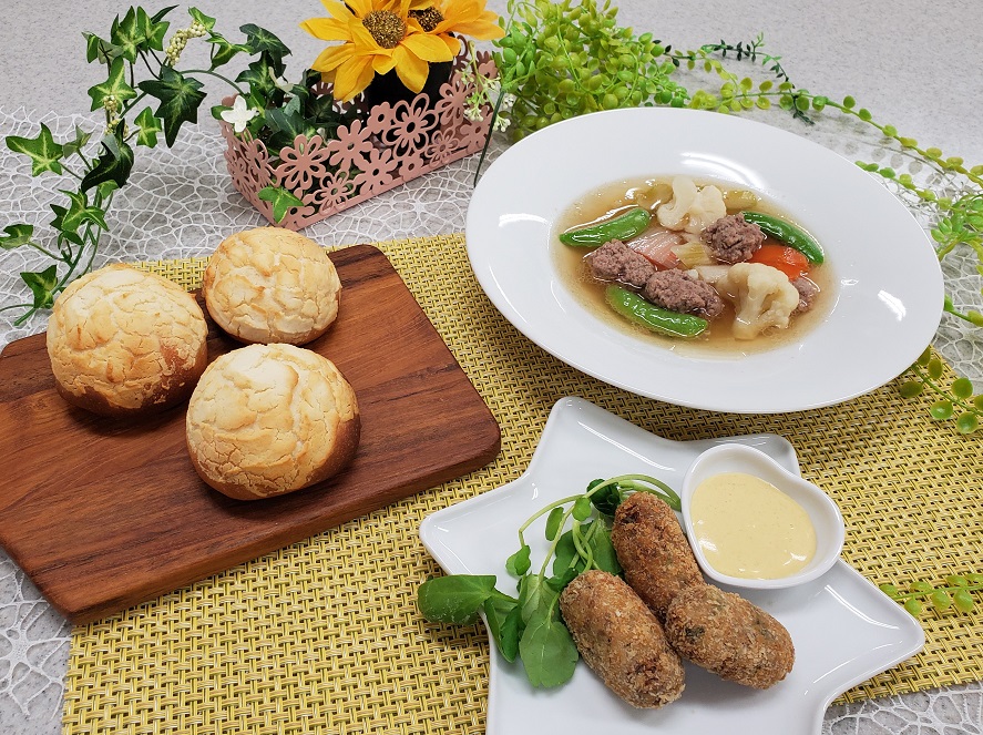 世界のパンと料理コース（3回コース1回目）