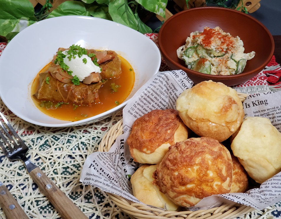 世界のパンと料理コース（3回コース3回目）